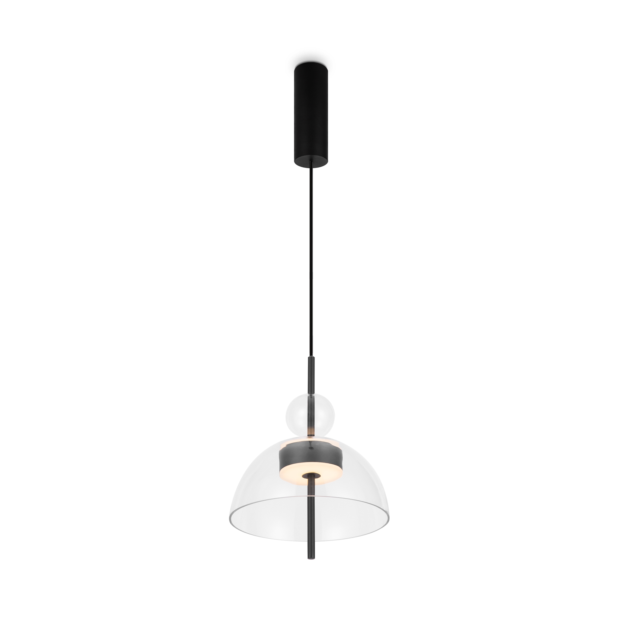 Bangkok Mini LED Pendant Light, Clear Glass, 3000k, 12w, 25cm
