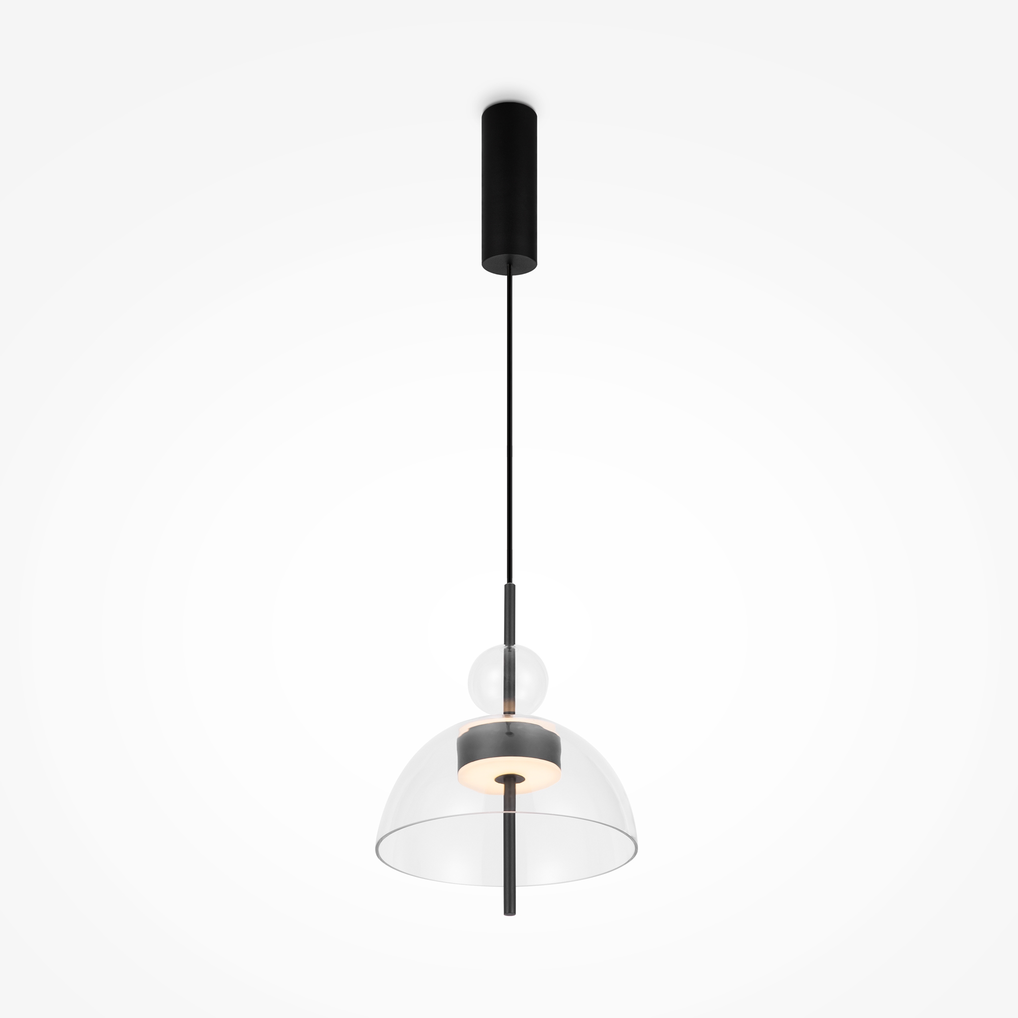 Bangkok Mini LED Pendant Light, Clear Glass, 3000k, 12w, 25cm — view 4