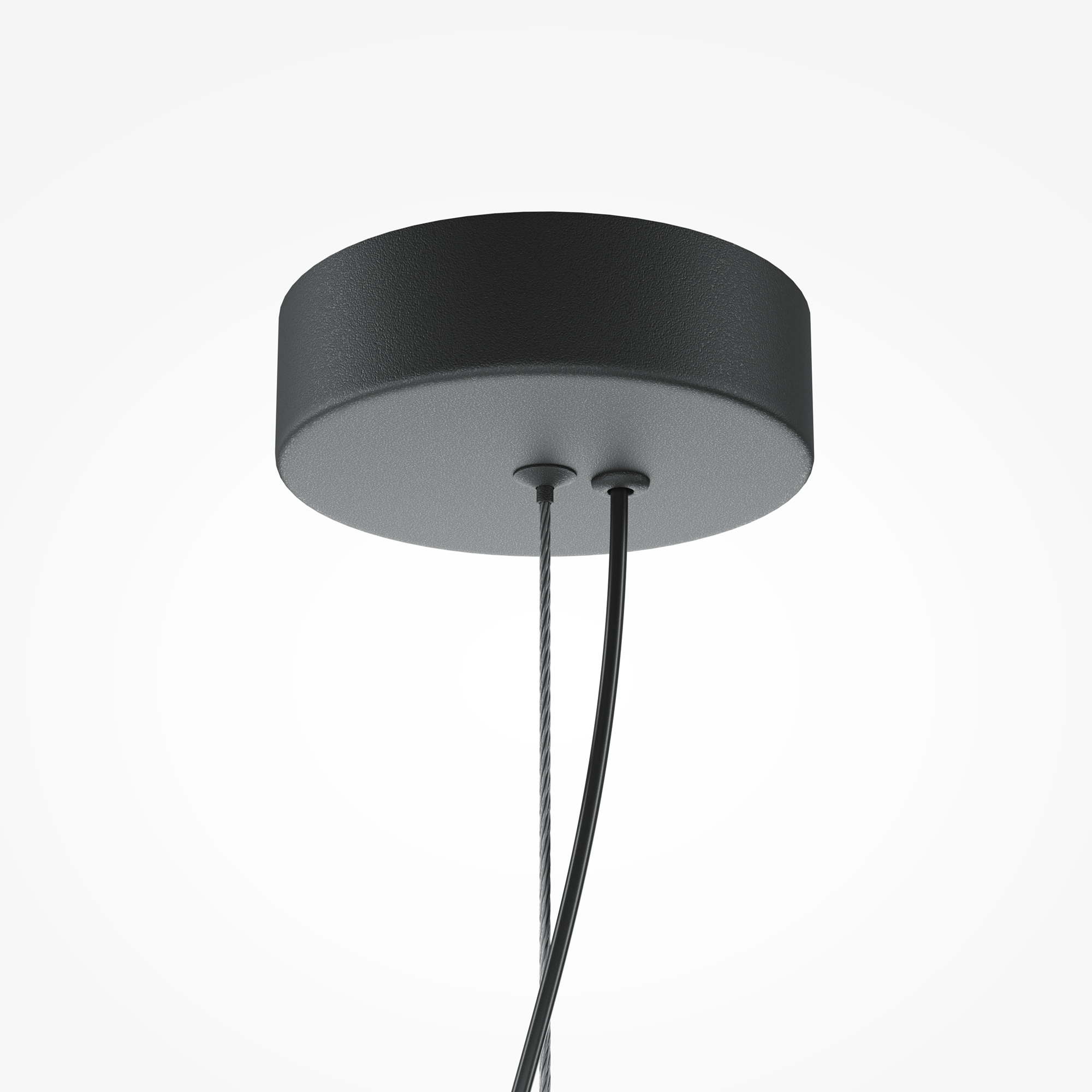 Flat Linear LED Pendant Lamp, Grey Glass, Brass Metal, 20W LED, 3000k, 93cm Length — view 2