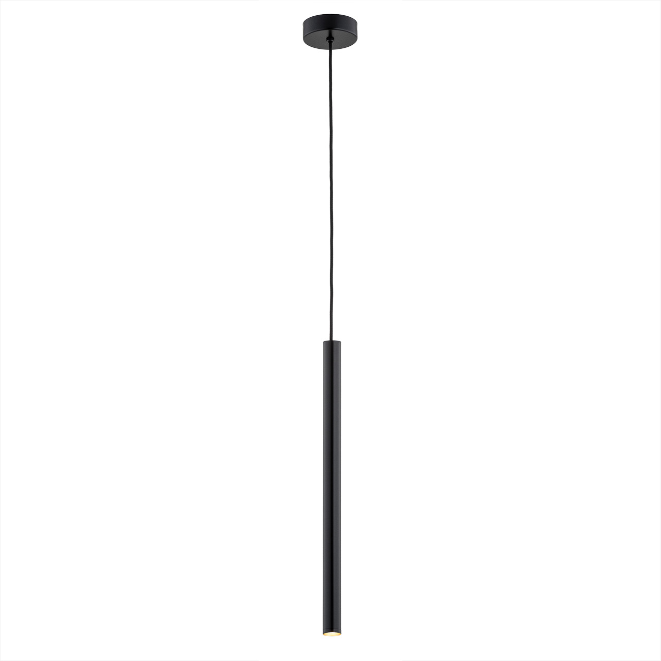 Janiero LED Pendant Light, 4.2w, Black Thin Tube, 3000k, 10cm Width