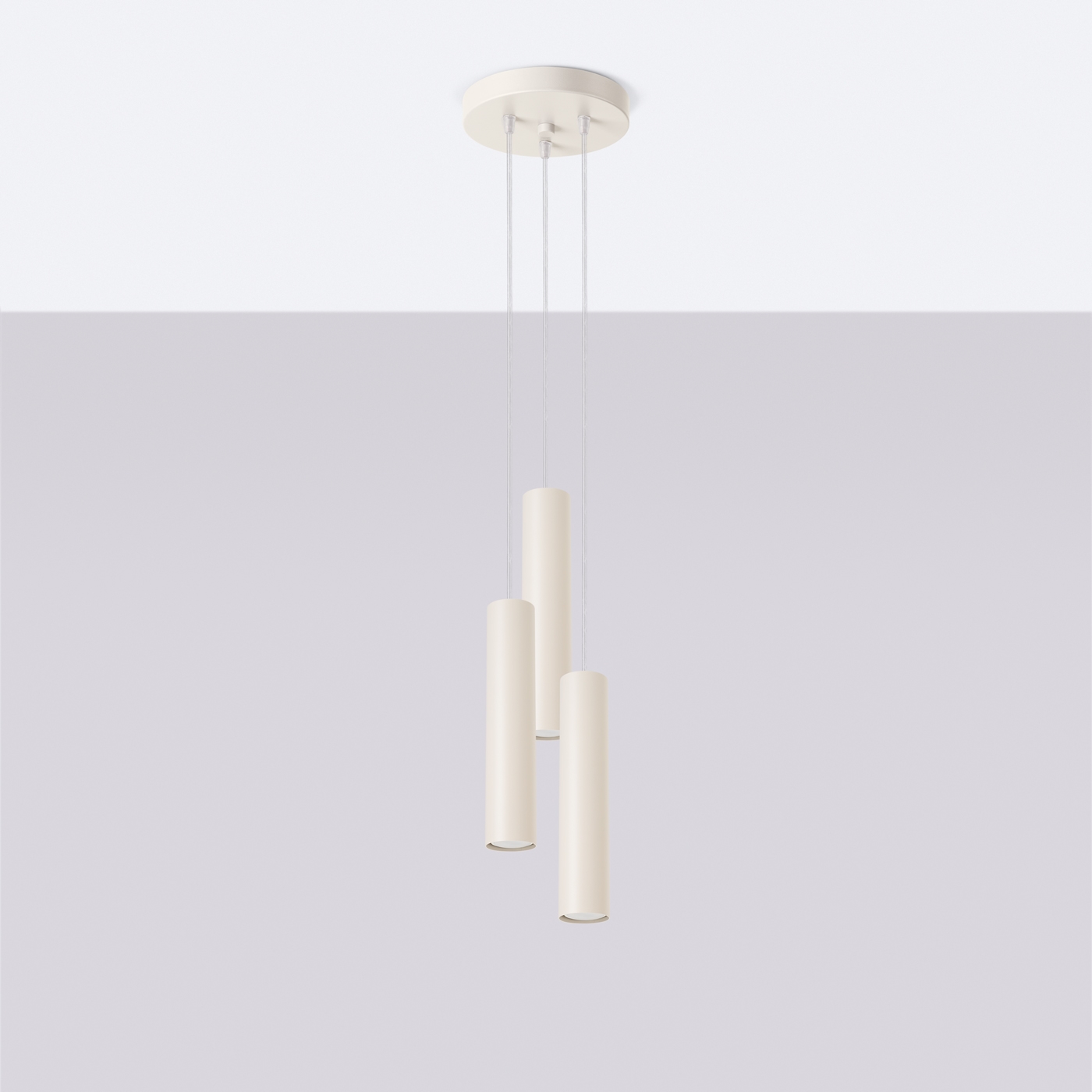 Laguna 3 Lamp Beige Pendant Light, Metal, GU10, 19.5cm Diameter