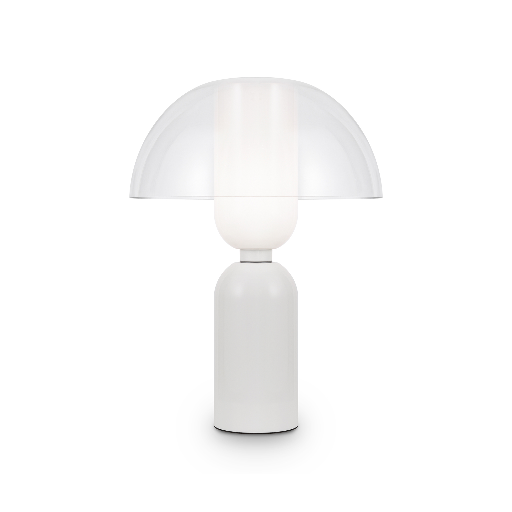 Memory Mushroom White Table Lamp, Metal, Ceramic, Glass, 1 Light, 30cm Wide — view 4