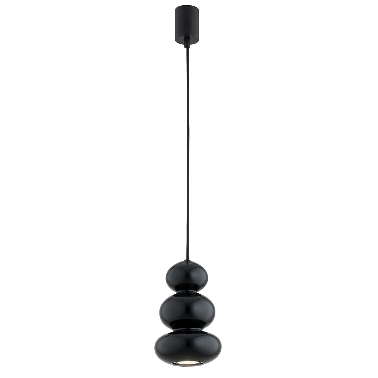 Orla Single Pendant Light, Bottle Green Glass, 14cm Width