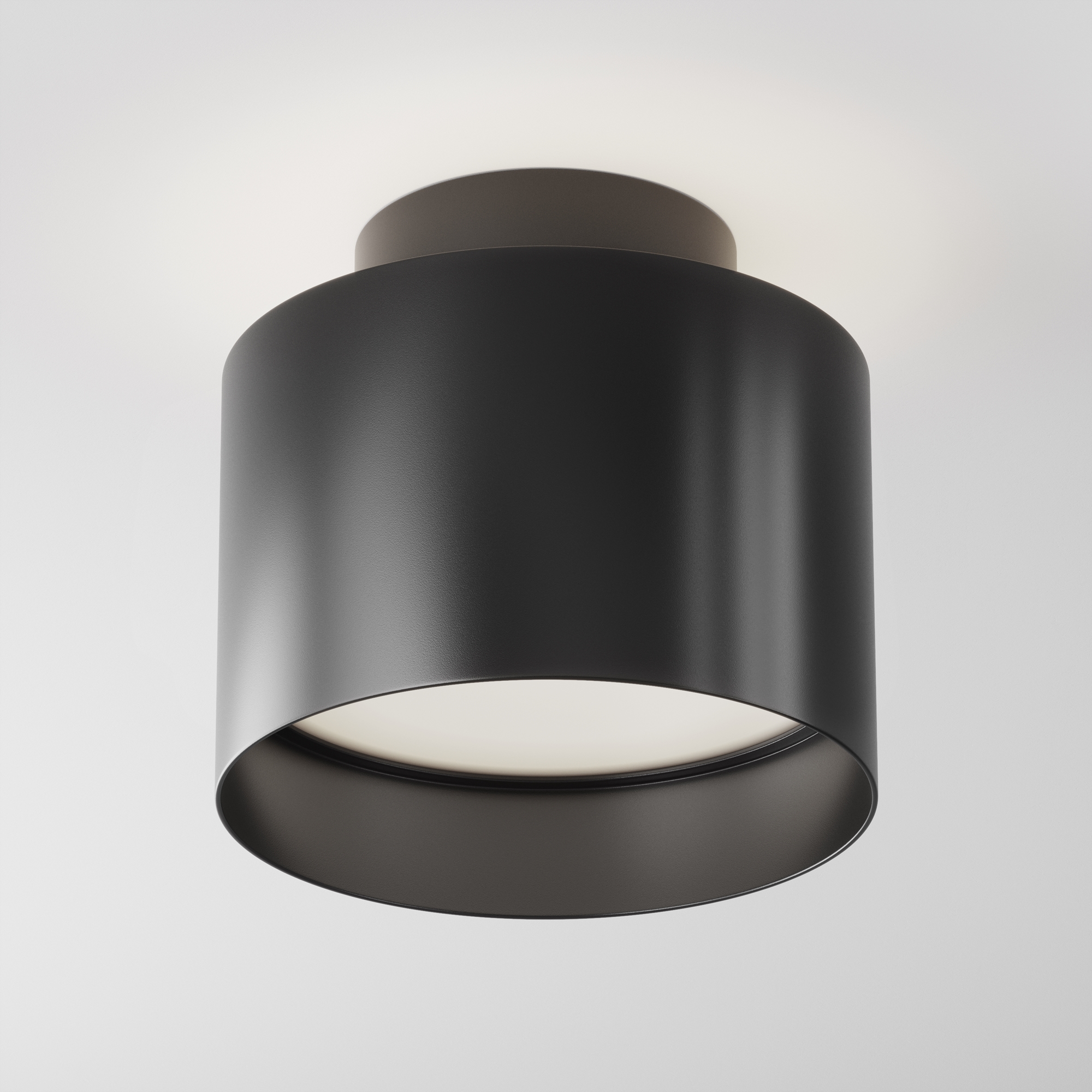 Planet Small Black Ceiling Lamp, Aluminium, 12W LED, 4000k, 10cm Diameter