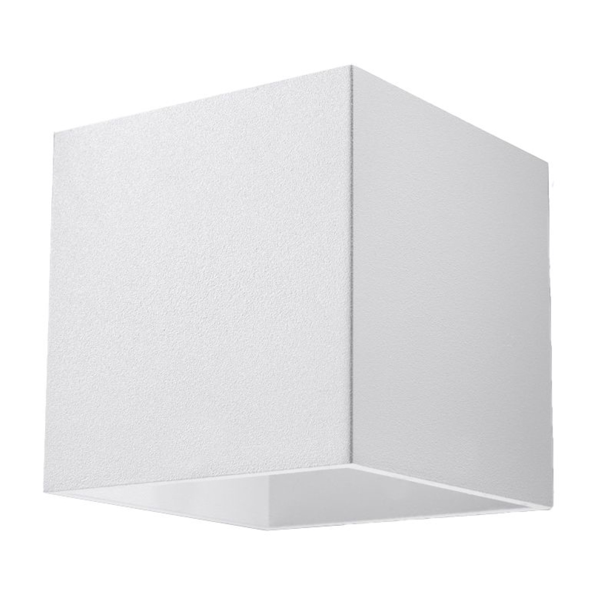 Kwad White Square Wall Lamp, 1 Light, Metal, G9, 10cm Wide
