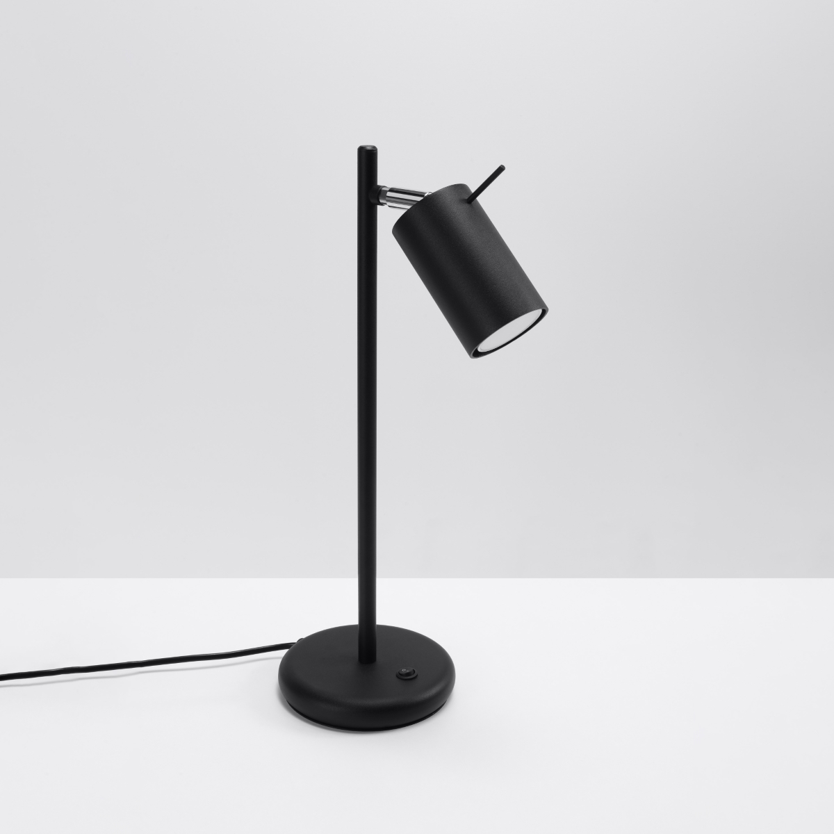 Oringo Black Desk Table Lamp, Metal, Adjustable Spotlight, GU10, 19.5cm Diameter