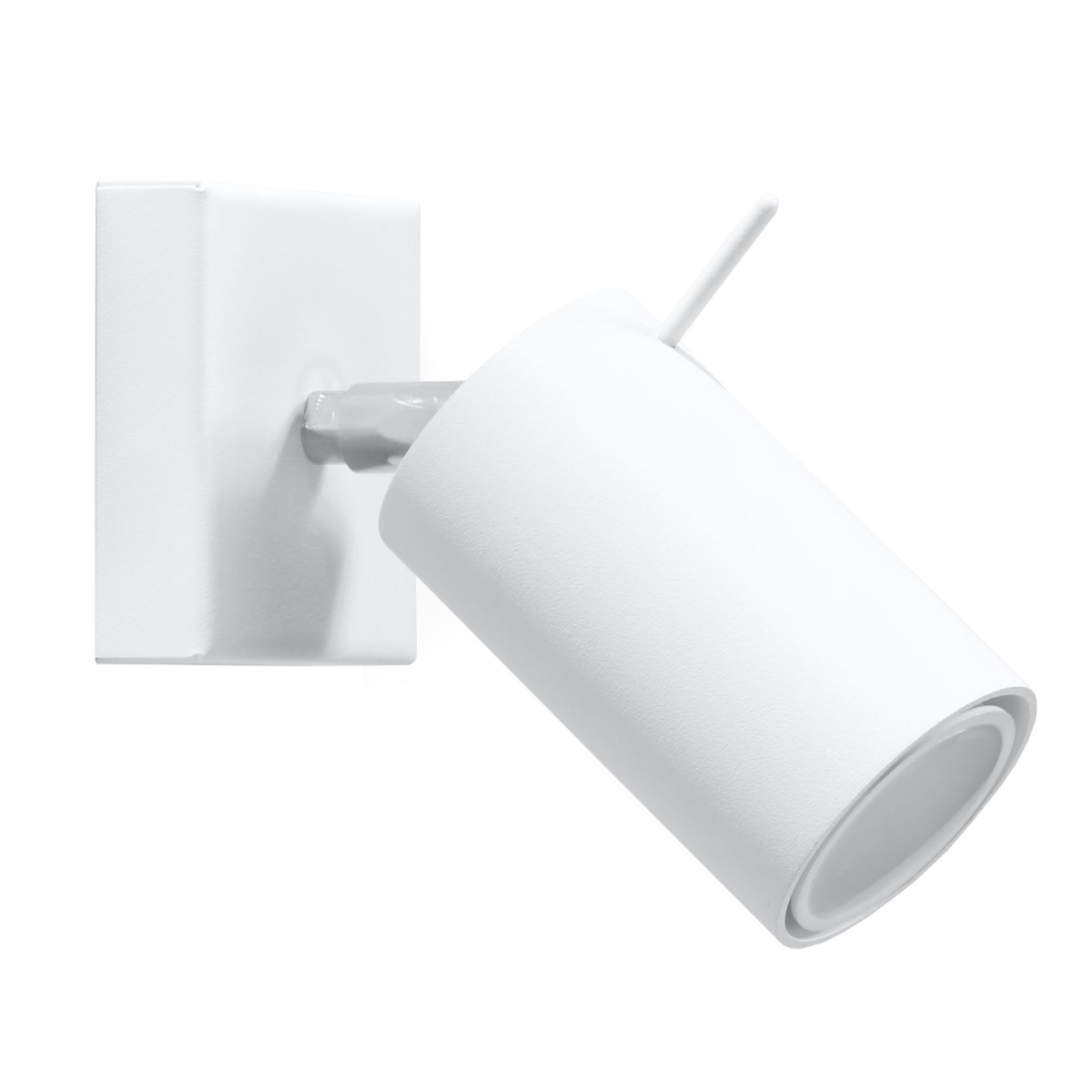 Oringo 1 Light Wall Spotlight, White, Ceiling Mountable, Adjustable Head, Metal, 8cm Wide