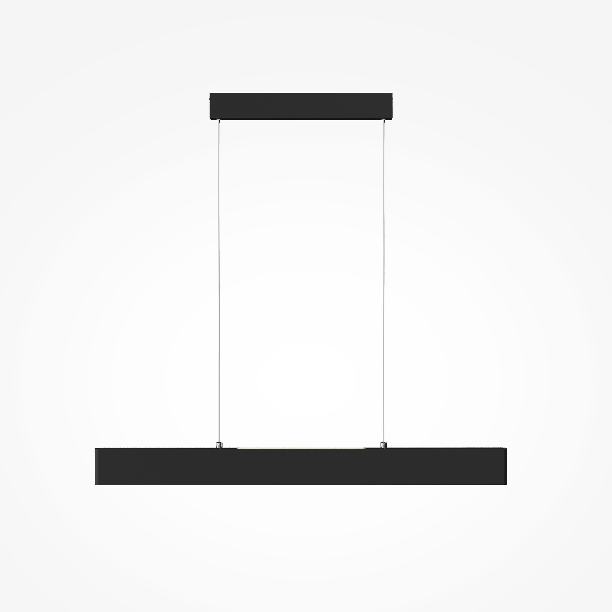 Step LED Linear Pendant Light, Black Metal, 23W, Warm White 3000K, 91cm Length — view 3