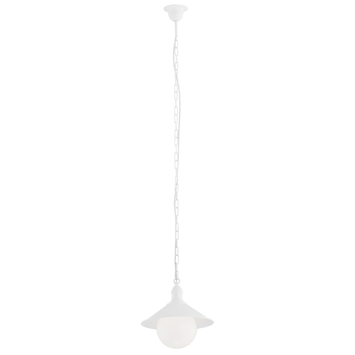 Terba Outdoor Pendant Lamp, 1 Light, White, IP44, 29cm
